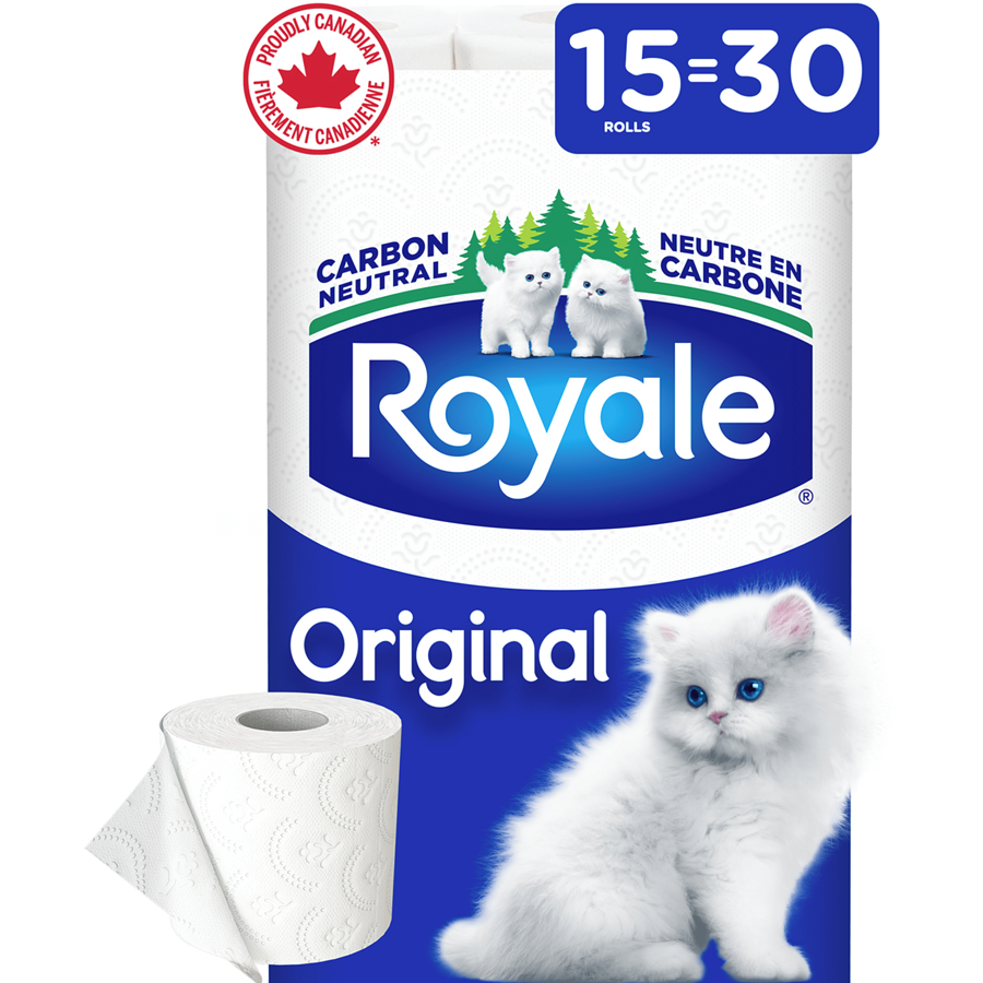 Royale Original Toilet Paper, 15 Equal 30 Rolls, 242 Bathroom Tissues per roll